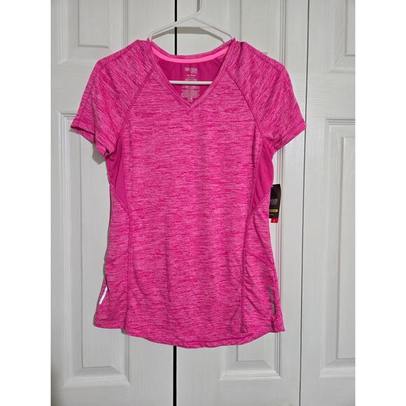 Danskin now small women's pink semi fitted athletic tshirt New with tags - Picture 1 of 11